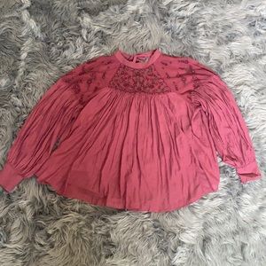 Free People- Elegant Rose Colored Shirt